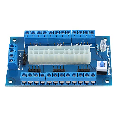 Tonysa 24/20 Pin ATX Netzteilmodul, Netzteil Tischplatte Breakout Board, Power Board Modul für Computer PC, Kompatibel mit Sperrknopf/hoher Qualität