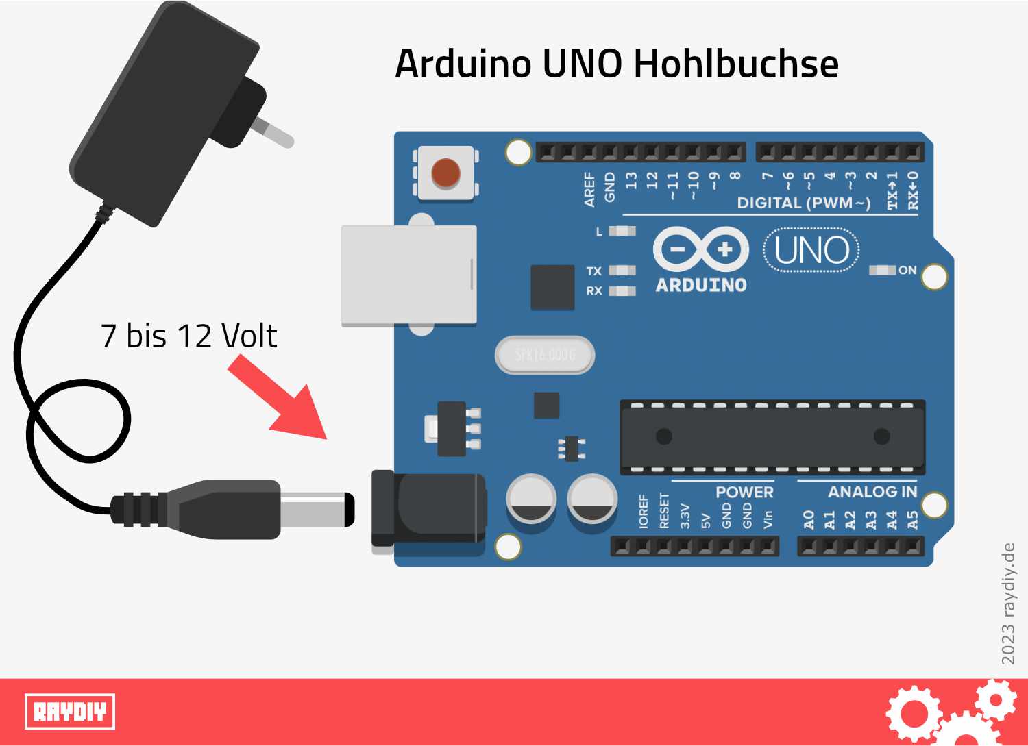 Arduino UNO Hohlbuchse
